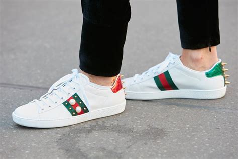 black gucci aces with white sole|gucci ace sneakers women.